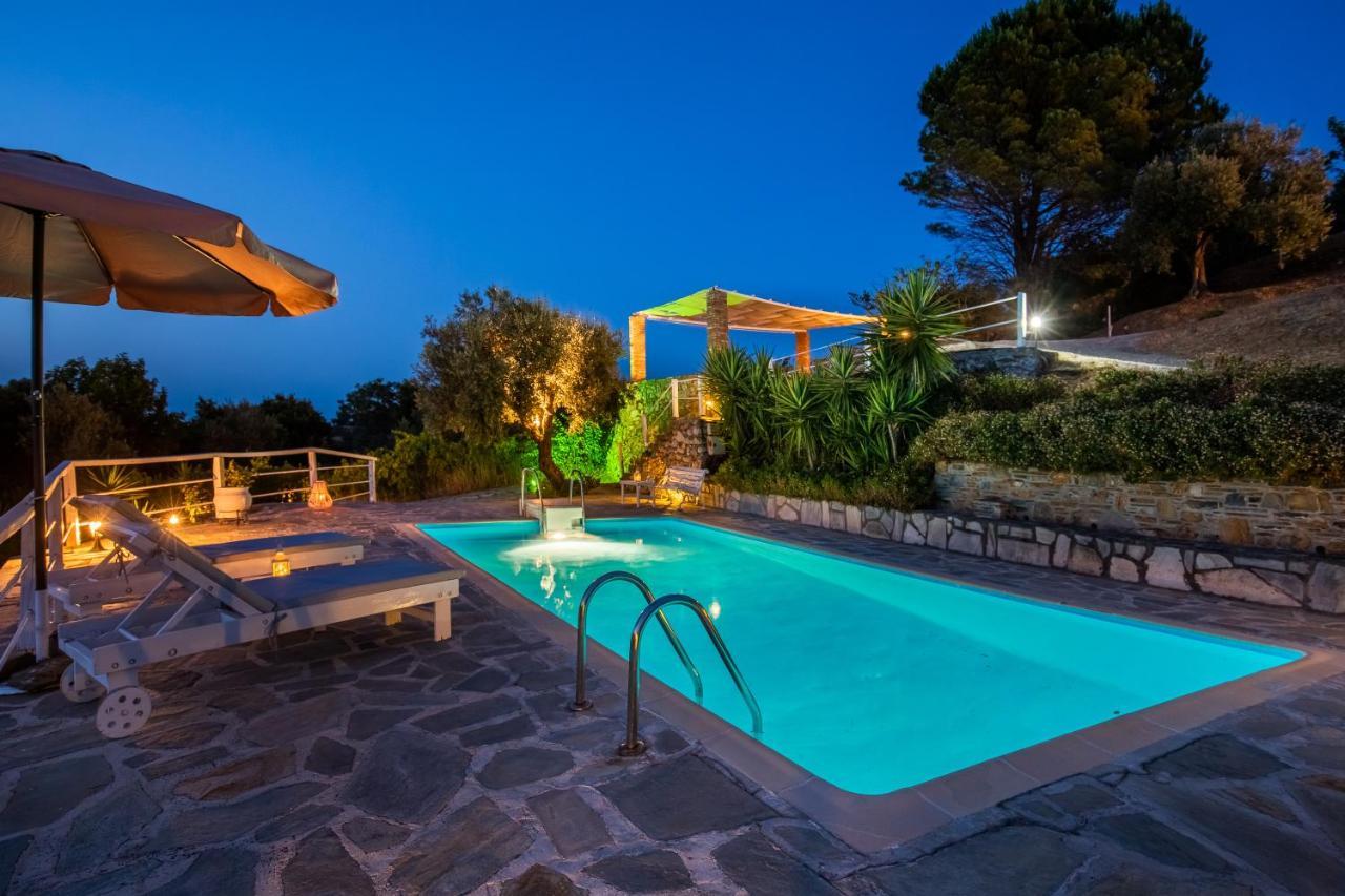 Villa Fotini Kalivi In Raches Panormos  Bagian luar foto