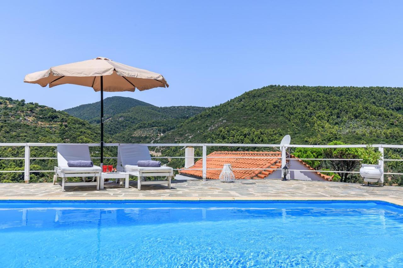 Villa Fotini Kalivi In Raches Panormos  Bagian luar foto