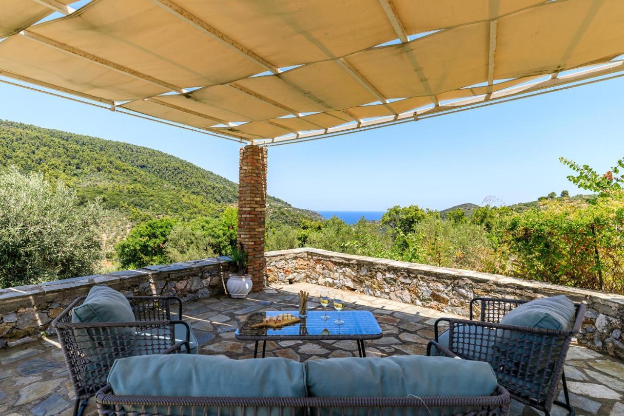 Villa Fotini Kalivi In Raches Panormos  Bagian luar foto