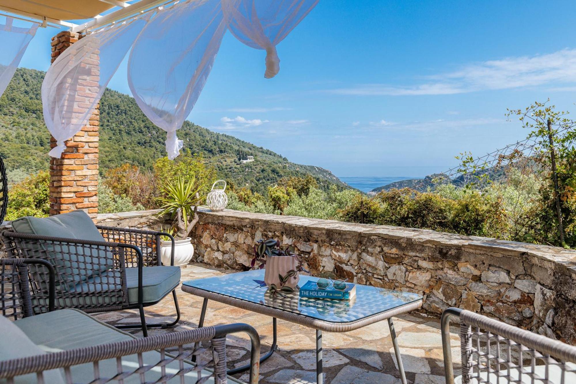 Villa Fotini Kalivi In Raches Panormos  Bagian luar foto